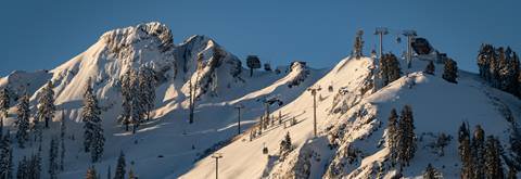 Sunrise scenics of the base to base gondola