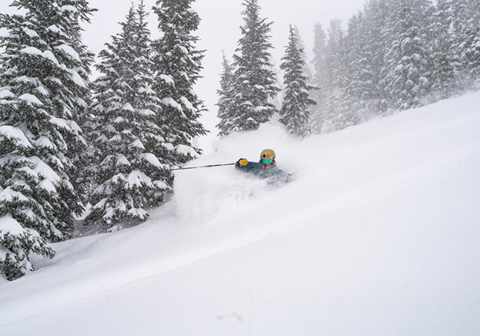 Jonny Moseley riding powder