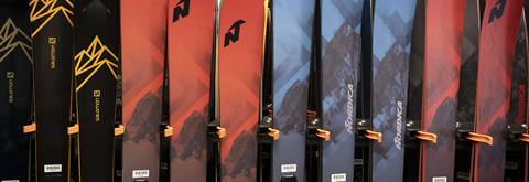 Skis at the Palisades Tahoe Demo Center