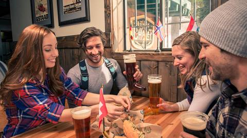 Aprés in The Chalet at Alpine Meadows.